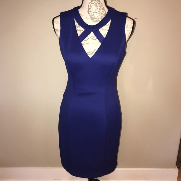 guess royal blue dress